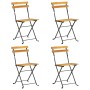 Folding garden dining set 5 pieces solid acacia wood by vidaXL, Garden sets - Ref: Foro24-3058155, Price: 287,73 €, Discount: %