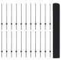 Reja con postes Gris 1 x 50 m Acero