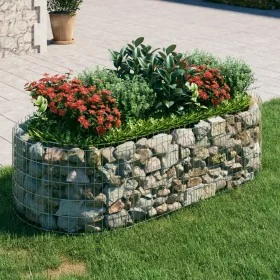 Galvanized iron gabion bed 200x100x50 cm by vidaXL, Pots and planters - Ref: Foro24-152040, Price: 72,18 €, Discount: %