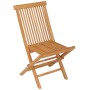 7-piece solid teak wood garden dining set by vidaXL, Garden sets - Ref: Foro24-3059594, Price: 537,05 €, Discount: %