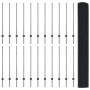 Reja con postes Gris 1.2 x 50 m Acero