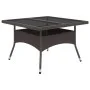Gartenmöbel 9-teilig aus synthetischem Rattan und braunem Glas von vidaXL, Gartensets - Ref: Foro24-3058341, Preis: 681,53 €,...