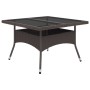 Gartenmöbel 9-teilig aus synthetischem Rattan und braunem Glas von vidaXL, Gartensets - Ref: Foro24-3058341, Preis: 603,38 €,...
