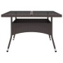 Muebles de jardín 9 piezas ratán sintético y vidrio marrón de vidaXL, Conjuntos de jardín - Ref: Foro24-3058341, Precio: 603,...
