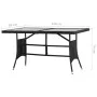 7-Piece Black Synthetic Rattan Garden Dining Set by vidaXL, Garden sets - Ref: Foro24-3059446, Price: 281,52 €, Discount: %