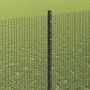 Reja con postes Gris 1.5 x 50 m Acero