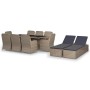 Garten-Essgruppe 11-teilig aus braunem synthetischem Rattan von vidaXL, Gartensets - Ref: Foro24-3059468, Preis: 2,00 €, Raba...