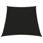 Toldo de vela trapezoidal de tela oxford negro 3/5x4 m
