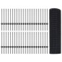Reja con postes Gris 0.6 x 100 m Acero