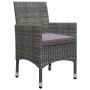 Gartenmöbel 3-teilig, synthetisches Rattan, graues Hartglas von vidaXL, Gartensets - Ref: Foro24-3058359, Preis: 167,96 €, Ra...