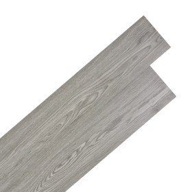Lamas para suelo autoadhesivas PVC gris oscuro 5,02 m² 2 mm