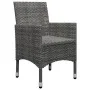 Gartenmöbel 3-teilig, synthetisches Rattan, graues Hartglas von vidaXL, Gartensets - Ref: Foro24-3058359, Preis: 172,24 €, Ra...