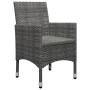 Gartenmöbel 3-teilig, synthetisches Rattan, graues Hartglas von vidaXL, Gartensets - Ref: Foro24-3058359, Preis: 167,96 €, Ra...