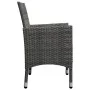 Gartenmöbel 3-teilig, synthetisches Rattan, graues Hartglas von vidaXL, Gartensets - Ref: Foro24-3058359, Preis: 172,24 €, Ra...