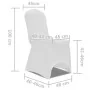 Elastische Stuhlhülle 6 Stück von vidaXL, Abdeckungen - Ref: Foro24-241197, Preis: 31,27 €, Rabatt: %
