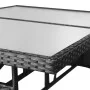 7-Piece Black Synthetic Rattan Garden Dining Set by vidaXL, Garden sets - Ref: Foro24-3059419, Price: 353,79 €, Discount: %
