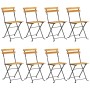 Folding garden dining table 9 pieces made of solid acacia wood by vidaXL, Garden sets - Ref: Foro24-3058158, Price: 399,76 €,...