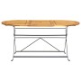 Klappbarer Garten-Esstisch 9-teilig aus massivem Akazienholz von vidaXL, Gartensets - Ref: Foro24-3058158, Preis: 438,35 €, R...