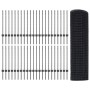 Reja con postes Gris 0.8 x 100 m Acero