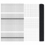 Reja con postes Gris 1 x 100 m Acero