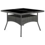 Garten-Essset 9-teilig aus PE-Rattan und grauem Akazienholz von vidaXL, Gartensets - Ref: Foro24-3058345, Preis: 630,18 €, Ra...