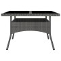 Garten-Essset 9-teilig aus PE-Rattan und grauem Akazienholz von vidaXL, Gartensets - Ref: Foro24-3058345, Preis: 630,18 €, Ra...