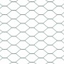Reja con postes Verde 0.5 x 10 m Acero