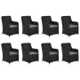 Garden dining set 11 pieces black synthetic rattan by vidaXL, Garden sets - Ref: Foro24-3059476, Price: 1,00 €, Discount: %