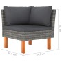 8-teiliges Gartenmöbel-Set und graue synthetische Rattankissen von vidaXL, Gartensets - Ref: Foro24-3059719, Preis: 557,45 €,...