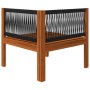 Gartenmöbel 5 Stück cremefarbene Kissen aus massivem Akazienholz von vidaXL, Gartensets - Ref: Foro24-3057902, Preis: 476,62 ...