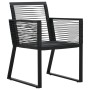 5-piece black PVC rattan garden dining set by vidaXL, Garden sets - Ref: Foro24-3058282, Price: 401,96 €, Discount: %