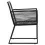 5-piece black PVC rattan garden dining set by vidaXL, Garden sets - Ref: Foro24-3058282, Price: 401,96 €, Discount: %