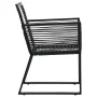 5-piece black PVC rattan garden dining set by vidaXL, Garden sets - Ref: Foro24-3058282, Price: 396,63 €, Discount: %