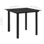 5-piece black PVC rattan garden dining set by vidaXL, Garden sets - Ref: Foro24-3058282, Price: 396,63 €, Discount: %