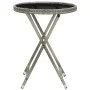 Garden table and chairs set, 3 pieces, synthetic rattan and gray glass by vidaXL, Garden sets - Ref: Foro24-3058538, Price: 3...