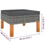 9-teiliges Gartenmöbel-Set und graue synthetische Rattankissen von vidaXL, Gartensets - Ref: Foro24-3059721, Preis: 660,72 €,...