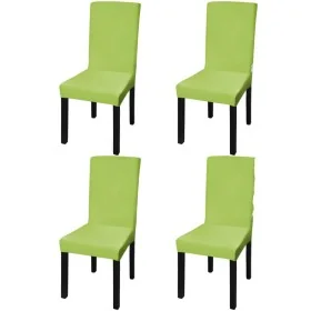 Straight elastic chair cover 4 units green by vidaXL, Covers - Ref: Foro24-131427, Price: 15,21 €, Discount: %