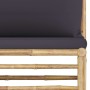 6-teiliges Gartenmöbel-Set aus Bambus mit dunkelgrauen Kissen von vidaXL, Gartensets - Ref: Foro24-3058238, Preis: 556,55 €, ...