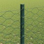 Reja con postes Verde 1.2 x 10 m Acero