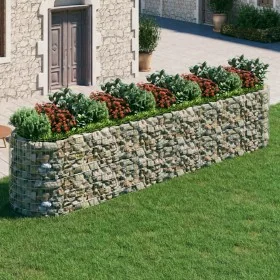 Galvanized iron gabion bed 500x100x100 cm by vidaXL, Pots and planters - Ref: Foro24-152048, Price: 176,82 €, Discount: %