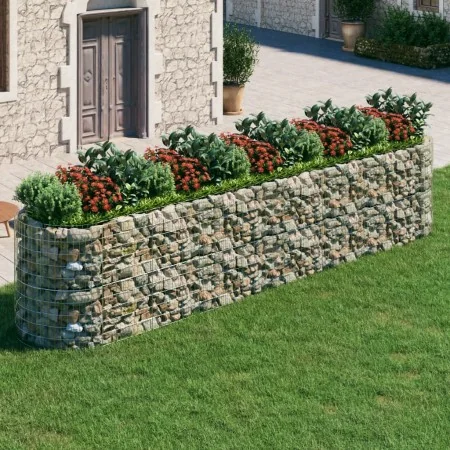 Galvanized iron gabion bed 500x100x100 cm by vidaXL, Pots and planters - Ref: Foro24-152048, Price: 176,82 €, Discount: %