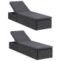 Juego de comedor para jardín 9 piezas ratán sintético negro de vidaXL, Conjuntos de jardín - Ref: Foro24-3059481, Precio: 1,00 €