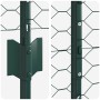 Reja con postes Verde 1.4 x 10 m Acero
