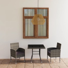 3-piece garden dining set anthracite gray synthetic rattan by vidaXL, Garden sets - Ref: Foro24-3059412, Price: 187,45 €, Dis...
