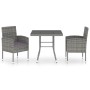 3-piece garden dining set anthracite gray synthetic rattan by vidaXL, Garden sets - Ref: Foro24-3059412, Price: 187,45 €, Dis...