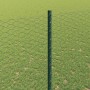 Reja con postes Verde 1.5 x 10 m Acero
