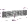 Galvanized iron gabion bed 500x100x100 cm by vidaXL, Pots and planters - Ref: Foro24-152048, Price: 176,82 €, Discount: %