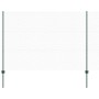 Reja con postes Verde 1.5 x 10 m Acero
