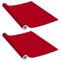 Selbstklebende Möbelplatten 2 Stück PVC rot 500x90 cm von vidaXL, Fensterfolien - Ref: Foro24-3059653, Preis: 25,94 €, Rabatt: %