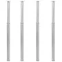 Telescopic table legs 4 pcs brushed nickel 710-1100 mm by vidaXL, Table legs - Ref: Foro24-3051487, Price: 106,55 €, Discount: %